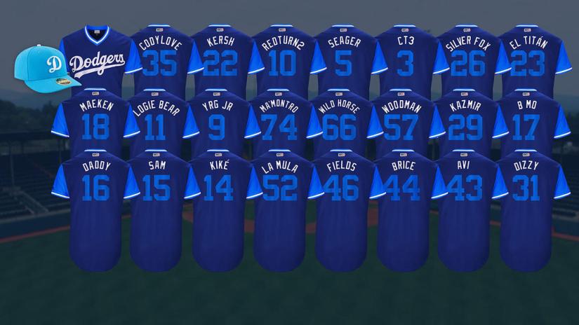 dodgers+nickname+jerseys