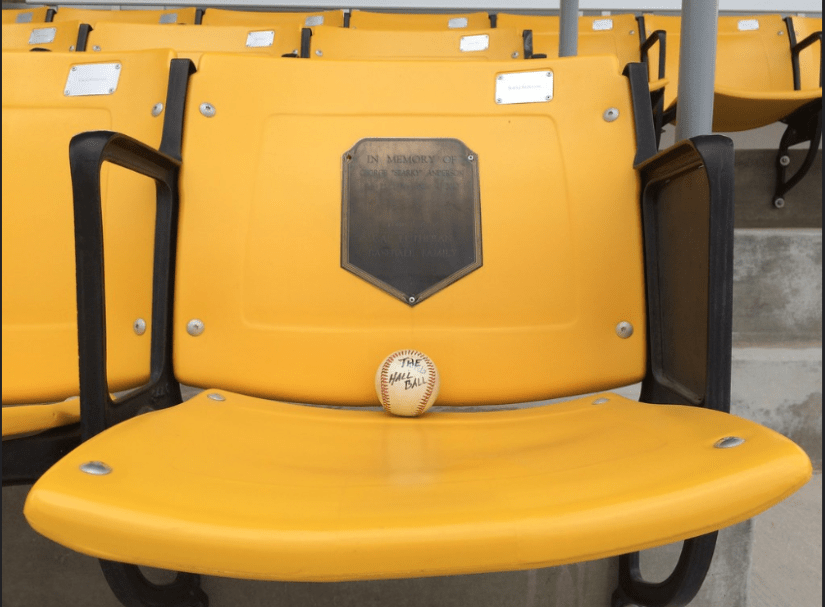 Sparky Anderson seat Hall Ball