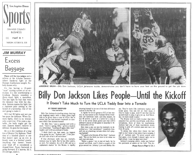 No. 88: Billy Don Jackson – Tom Hoffarth's The Drill: More Farther Off ...